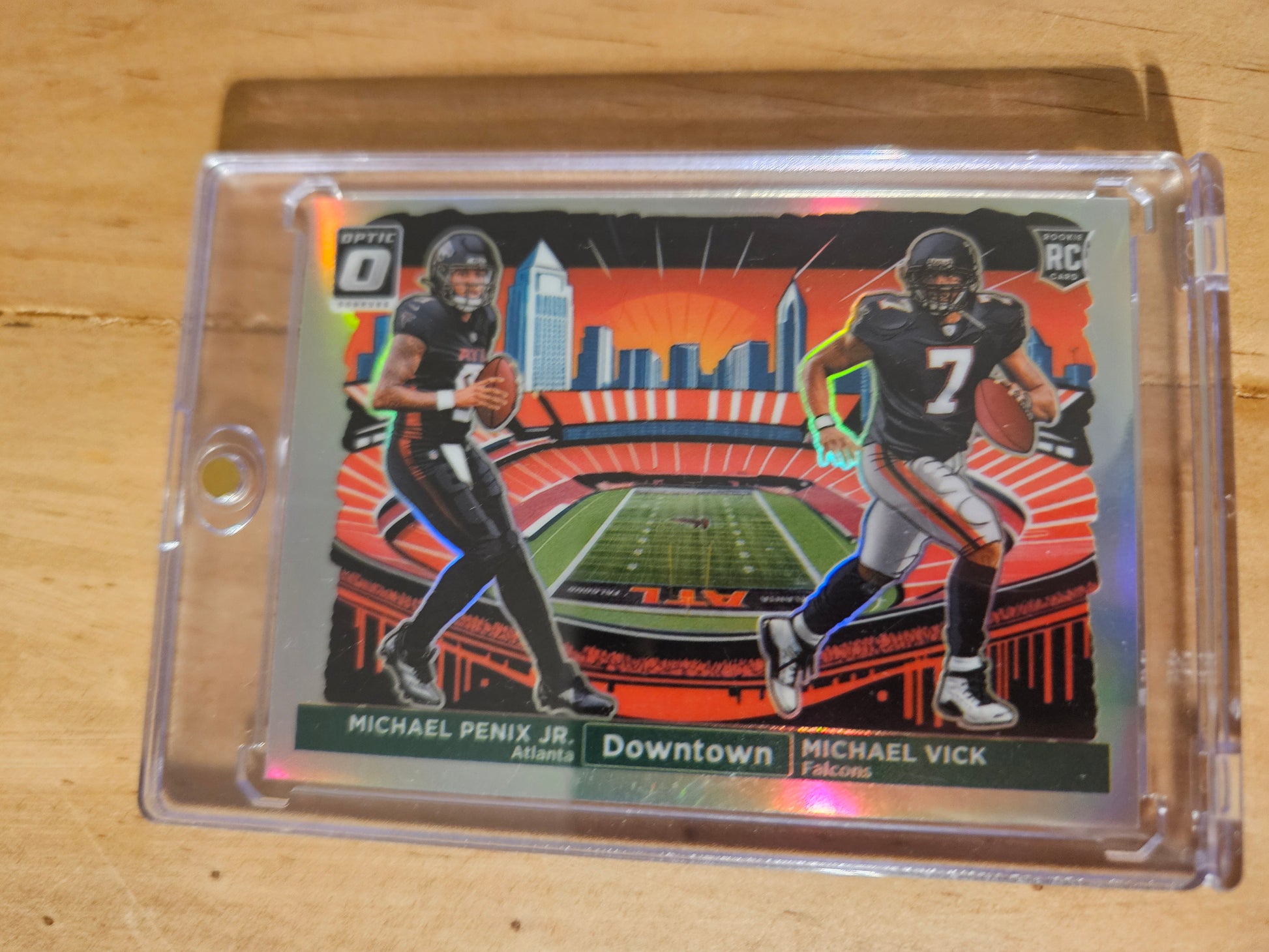 2024 Donruss Optic Downtown Duos Michael Penix Jr./Michael Vick #14