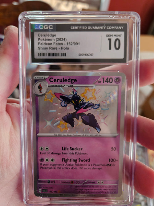 Pokemon Ceruledge 162/091 SV: Paldean Fates Holo CGC 10
