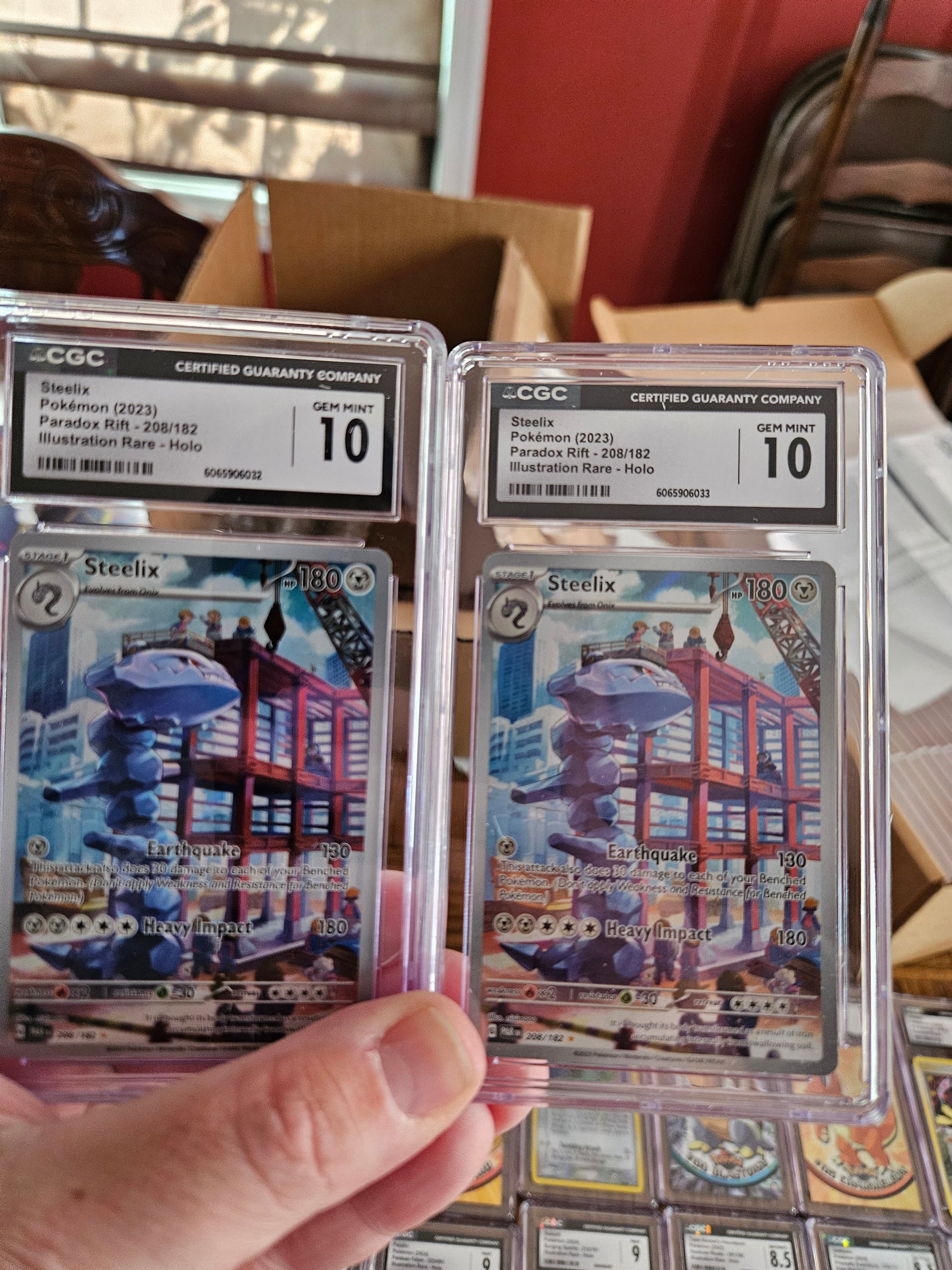 Pokemon Steelix 208/182 Paradox Rift Illustration Rare CGC 10